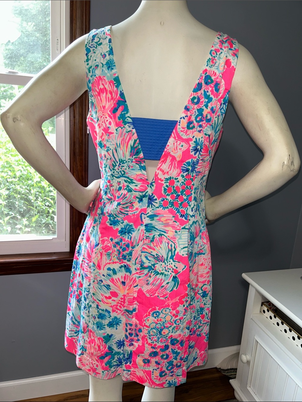 Lilly Pulitzer Cassa Shift Dress Tiki Pink Gypsea Pink - Picture 9 of 16